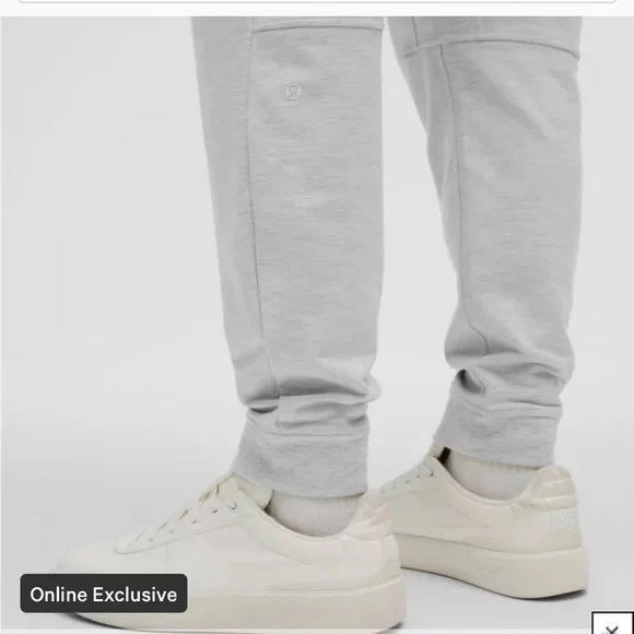 Lululemon City Sweat Joggers Tall Heathered Ultra Light Grey/Sea Salt - Picture 7 of 12